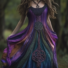 Load image into Gallery viewer, Women's Vintage Viking Tree Of Life Casual Comfort Sleeveless Dress
