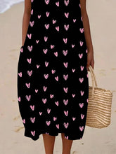 Load image into Gallery viewer, Women'S Round Neck Sleeveless Color-Block Printed Dress