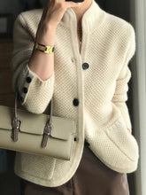 Load image into Gallery viewer, Vintage Stand Collar Loose Buttoned Knitted Cardigan