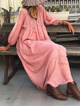 Load image into Gallery viewer, Women's Cotton Linen Dress