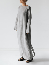 Load image into Gallery viewer, Women&#39;s Loose Casual Cotton Linen Dress