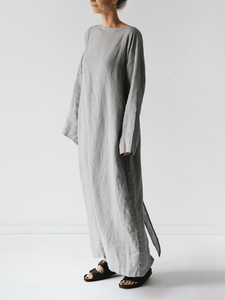 Women's Loose Casual Cotton Linen Dress