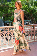 Load image into Gallery viewer, Everyday Multicolor Square Neck Floral Print Maxi Dress