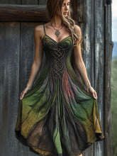 Load image into Gallery viewer, Vintage Celtic Knot Gradient Art Sling Dress
