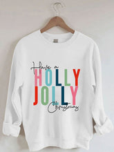 Load image into Gallery viewer, Have A Holly Jolly Christmas Print Long Sleeve Sweatshirt