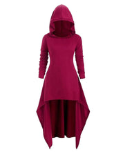 Load image into Gallery viewer, Gothic Solid Color High Low Cape Hoodie