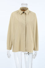 Load image into Gallery viewer, Casual Street Solid Color Pocket Buttons Turndown Collar Outerwear