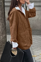 Load image into Gallery viewer, Casual Street Solid Color Pocket Buttons Turndown Collar Outerwear