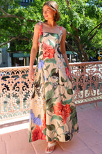 Load image into Gallery viewer, Everyday Multicolor Square Neck Floral Print Maxi Dress