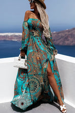 Load image into Gallery viewer, Travel Life Baroque Off Shoulder Maxi Dress