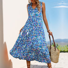 Load image into Gallery viewer, Tummy Flattering Floral Sleeveless Dress