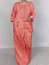 Load image into Gallery viewer, Women Plain Satin Three-pieces Set
