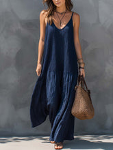 Load image into Gallery viewer, Bohemian Patchwork Cotton Linen Maxi Dress