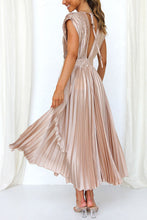 Load image into Gallery viewer, Hello Gorgeous Satin Pleated Midi Dress