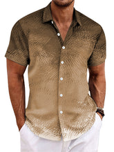 Load image into Gallery viewer, Men's Summer Gradient Line Casual Short Sleeve Shirt