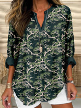 Load image into Gallery viewer, Japanese Pine Tree Art Linen Blend Cozy Tunic