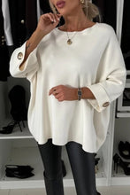 Load image into Gallery viewer, Women's Round Neck Mid-sleeve Knitted Casual Top