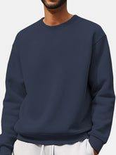Load image into Gallery viewer, Men's Comfortable Solid Color Crew Neck Sweatshirt