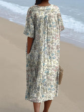 Load image into Gallery viewer, Retro Style Sweet Woodland Pattern Printed Women's Flowy Dress