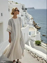 Load image into Gallery viewer, Women'S Contrast Striped Dress