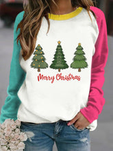 Load image into Gallery viewer, Women&#39;s Christmas Tree Print Casual Sweatshirt