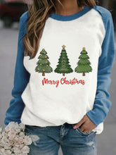 Load image into Gallery viewer, Women&#39;s Christmas Tree Print Casual Sweatshirt