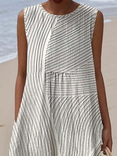 Load image into Gallery viewer, Women'S Casual Printed Round-Neck Sleeveless Dress