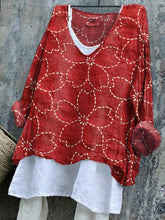 Load image into Gallery viewer, Women's Japanese Cherry Blossom Embroidered Linen Blend Shirt