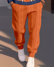 Load image into Gallery viewer, Men&#39;s Textured Jacquard Round Neck Casual Sports Set  009