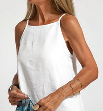 Load image into Gallery viewer, Elegant Solid Color Cotton Linen Sleeveless Long Dress