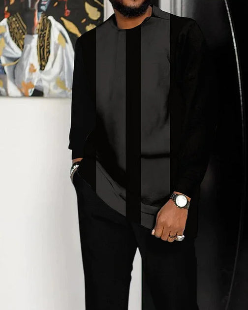 Men's Casual Long Sleeve Sports Hiking Suit-198