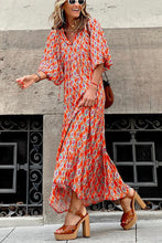 Load image into Gallery viewer, Fabulous Time Puff Sleeve Tiered Midi Dress