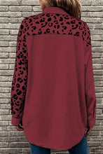 Load image into Gallery viewer, Leopard Print Single-breasted Mid-length Shirt Jacket