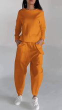 Load image into Gallery viewer, Casual Round Neck Long Sleeve Two Piece Suit