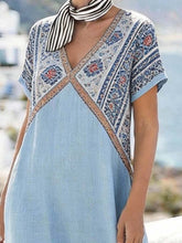Load image into Gallery viewer, Women'S Casual Printed Loose-Fitting Dress