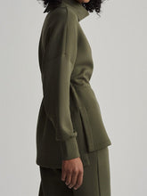 Load image into Gallery viewer, Turtleneck Drawstring Waist Slit Casual Suit