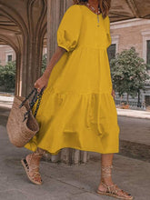 Load image into Gallery viewer, Women&#39;s Fashion Simple Casual Cotton Linen Bohemian Beach Dress Midi Skirt