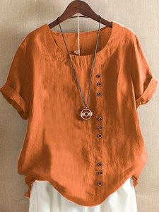 Loose Simple Solid Color Top