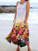 Load image into Gallery viewer, Women's Floral Resort Tank Top with Pockets