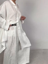 Load image into Gallery viewer, Women Casual Plain Shirt and Pants Two-pieces Set