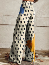 Load image into Gallery viewer, Women's Vintage Print Casual Wide Leg Pants