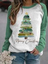 Load image into Gallery viewer, Women's Christmas Tree Tis The Season to Sparkle Print Sweatshirt
