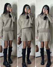 Load image into Gallery viewer, Casual And Versatile Preppy Sweater Set