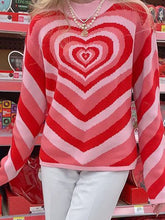 Load image into Gallery viewer, Women's Trendy Love Heart Round Neck Knitted Sweater