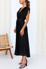 Load image into Gallery viewer, Hello Gorgeous Satin Pleated Midi Dress