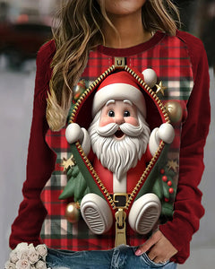 Women's Christmas Style Print Casual Sweatshirt