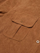 Load image into Gallery viewer, Men's Casual Corduroy Double Pocket Solid Color Long Sleeve Shirt