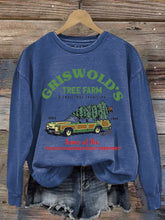 Load image into Gallery viewer, Women&#39;s Griswold Christmas Tree Farm Print Sweatshirt