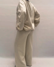 Load image into Gallery viewer, Casual Round Neck Top &amp; Pants Two-Piece Set