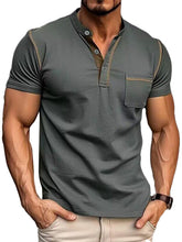 Load image into Gallery viewer, Men's Fashion Cotton Short Sleeve Polo Shirt